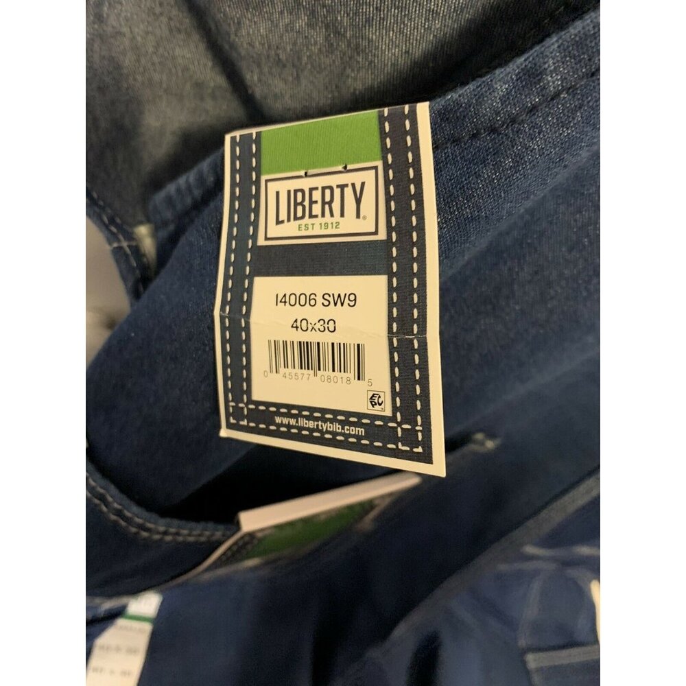 NEW LIBERTY Bib Overalls 40 X 30‎ Blue NWT